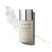 TIRTIR Milk Skin Toner 50 ml | Deep Moisturizing, Instant Glow, 2% Niacinamide, Rice Bran Extract, Ceramide, Panthenol, Cruelty-Free, Fungal Acne F