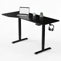 Juskys Aukščio reguliuojamas stalas Homestar Office Stand 160x75 cm juodas