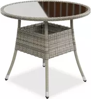 Juskys Sodo stalas Yoro Ø80x73 cm juodas