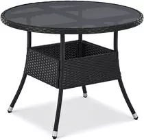 Juskys Sodo stalas Yoro Ø80x73 cm juodas