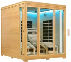 Juskys Infraraudonųjų spindulių kabina Billund 170x190 cm hemloko mediena