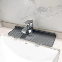 Silicone Faucet Splash Mat Easy Clean Non-Slip Surface Sink Water Catcher Mat Multiple Size Drain Drying Protector Kitchen Use
