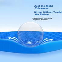 Hujia Student Summer Ice Pad Honeycomb Gel Seat Cushion, Wooden Bench Chair Pad, Breathable Butt Pad