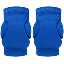 Flexible Sports Knee Pads Thick Sponge Nylon Spandex Professional Protection Anti-Collision Wear-Resistant Breathable Volleyball S mėlyna