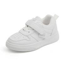 Spring Autumn Kids Breathable Sports Shoes Soft Sole White Sneakers Boys Girls Casual Flat Shoes Baby Single Shoes The inner length of size 21 shoes is about 14cm balta