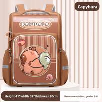 Kapibara Schoolbag for Elementary School Students, Cute Children's Schoolbag, Lightweight Space Bag