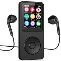 Mini Bluetooth MP3 Music Player 1.8  Screen, HiFi Lossless Sound, FM Radio & Radio Recording, Voice Recorder, E-book A-B Repeatt No memory juoda