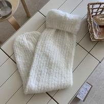 Y2K Kinted Leg Warmer Foot Cover Knit Long Stockings Harajuku Winter Leg Warmers  Streetwear balta