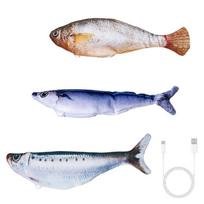 Vibrations Electric Fish Cats Toy Felted Realistic Flopping Fish Add Fun Interactively Flopping Toy Attract Attention 1