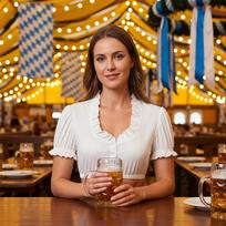 Women's Short Sleeve Shirt Oktoberfest Blouse XXXXL balta