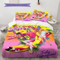 Jem the Holograms rašto patalynės komplektas Antklodė Antklodės užvalkalas Pagalvės užvalkalas Namų dekoracija Dovana (1 * antklodės užvalkalas + 2 * pagalvės užvalkalai, be šerdies) 135x200cm