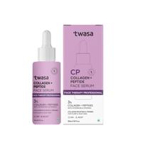 Twasa Collagen & Peptide Face Serum For Collagen Boost, Reduce Fine Lines & Wrinkles, Plump, Tight & Firming Skin | Hydrating & Overnight Repair Se