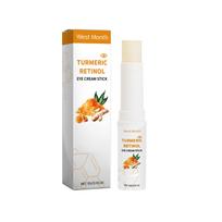 West Month Turmeric Eye Cream Stick Moisturizing Moisturizing Care Eye Area Delicate Eye Care Portable Essence Stick