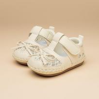 Breathable Closed-Toe Baby Girl Walker Sandals with Soft Sole 18 (Inner Length 13.5cm) smėlis