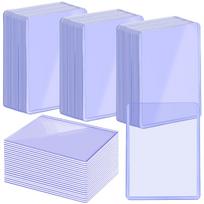 of Top Loader Card Holders for Trading Hard PVC Transparent Warranty [Set 120] Cards, Cases, Scratch-Resistant, Storage, Material, Double-Sided