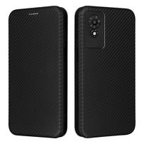 Compatible For TCL 501 Case Carbon Fiber Texture Magnetic Horizontal Flip Leather Phone Cover juoda