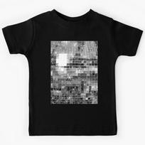 Twinkle Silver Disco Ball All Over Pattern  Kids T-Shirt 140