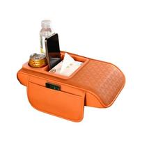 Multifunctional Center Console Armrest Cushion Thicken Arm Rest Heightening Pillow  Auto Accessory oranžinė