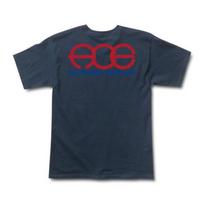 Ace Trucks ROUND POCKET LOGO Skateboard T Shirt NAVY Unisex T-Shirt Graphic Tee S
