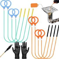 8 Pieces Effective Unclogging Drain Cleaning Tool Brush Cleaner For Bathroom Kitchen Pipe Obstructions 1
