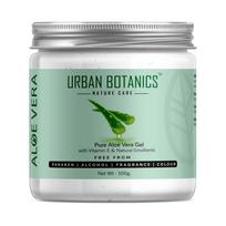 UrbanBotanics® Pure Aloe Vera Skin/Hair Gel With Vitamin E & Natural Emollients (Paraben Free), 100g