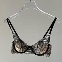 Leopard print French sexy underwear women's thin collection embroidery lace rabbit ears with steel rims ultra-thin. Bra cover 32/70A