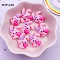 Derva Spalvingi 3D Mini Triušis Lokys Mergaitė Berniukas Plokšti Figūrėlės Scrapbooking 10 VNT Pasidaryk pats Plaukų Sagtis Smeigtukas Amatų Dekoravimo Aksesuarai