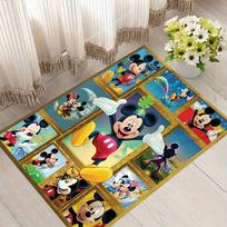 1 vnt. Disney animacinių personažų rašto kilimas Plotinis kilimas Neslystantis kilimas Skalbiamas rankomis Grindų kilimėlis Tinka svetainei, miegamajam, namų dekoravimui 60cm by 90cm