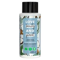 Love Beauty & Planet Kokoso vanduo ir Mimozos žiedų Šampūnas be sulfatų apimčiai ir sodrumui|| Be parabenų|| Be dažiklių|| 100% ekologiškas kokoso aliejus|| 40 gray