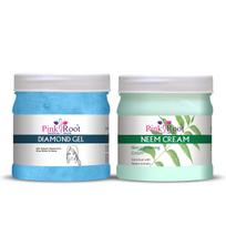 Pink Root Diamond Gel 500gm with Neem Cream 500gm