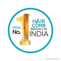 Vega Handcrafted Large Shampoo Comb for Men & Women, Detangling, Daily Grooming | Made from Cellulose Acetate Non-petroleum Based Material from Plan