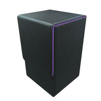 PSA Graded Trading Card Storage Card Trading Card Storage Deck Holder x [Cicogna] Case, Vertical, Leather-like, Deck, Box, (Black Purple)
