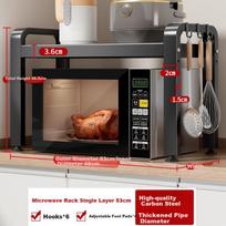 Kitchen Countertop Stand, SONAWUYI Rack for Microwave Oven, Baking Oven, Rice Cooker, Home Use Pot Stand, Floor-Standing Multi-Layer Support Shelf