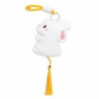 Doll Moon Bunny Pendant Auspicious Plush Rabbit Key Ring Fashion Mid-Autumn Key Chain  Friends Style 1