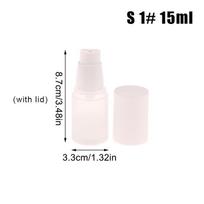 15 ml–100 ml balti tušti vakuuminiai beoriai plastikiniai losjono kremo buteliukai konteineriai kelioninio dydžio kremo konteineris su pompa kvepalų buteliukas 1/S/15ml
