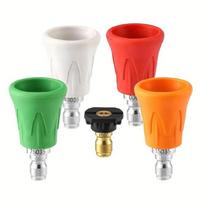 Pressure Washer Sprayer Nozzle Set For Power Washers Quick Change Adapter Color Coded Tips For Different Surfaces 1