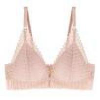 Nėriniai priekyje, bralette, moteriškas apatinis trikotažas Seksuali liemenėlė be nugarėlės be kaulų Push Up liemenėlė Trikampis plonas apatinis trikotažas 70A