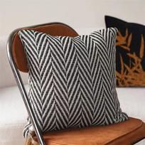Modern Minimalist Herringbone Pattern Yarn Pillowcase Fashionable Versatile Living Room Decoration Personalized Pillow Cover Peach skin 18*18(CM)-1Pcs