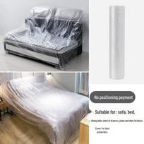 Vienkartinė dulkėms atspari plastikinė plėvelės danga baldų apsaugai remonto metu Medium 2*20m gray