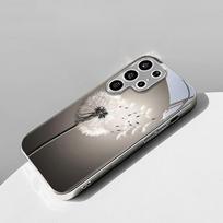 Lengvas purus baltas kiaulpienės electroplated sidabrinis telefono dėklas Samsung Galaxy S26 S25 Edge S24 S23 FE S22 Ultra S20 S21 5G telefonui For Galaxy S26