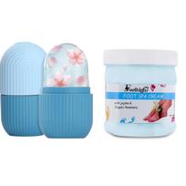 Face Ice Roller-10ml (Multicolor) With Foot Moisturizer Cream-500ml- footCare product for Men and Woman Suitable For all Type of Skin (Ice Roller A