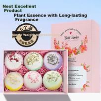 Chaoji Jia Pin Bath Bomb Essential Oil Salt Ball, Super Foamy Bath Rose Body Wash, Adult Birthday Graduation Gift Box