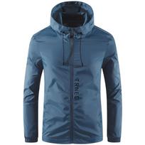 Men Ice Silk Jackets Hood Quick Dry Waterproof Outdoor Sports Coats Windbreaker Hooded Top  Sunscreen Beach Top M