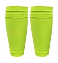 Football Shin Guard Accessories Cover Insertion Style Leg Leggings Socks Football Compression Shin Guard S žalia