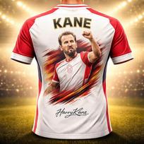 Harry Kane Summer 3D Printed Children's Clothing Football Jersey T-Shirt Quick-Dry Breathable Suitable for All Seasons Wearing XS balta