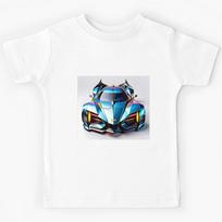 Futuristic Cyberpunk Super Car Kids T-Shirt 140