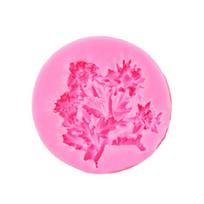 Leaf Flower Silicone Molds for Epoxy Resin Handmade Candle Chocolate Cake Baking Easy Demolding Silicone Soap Mould rožinė