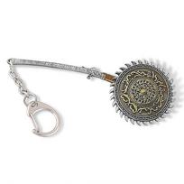 Bloodborne Hunter Chainsaw Keychain With Rotating Weapon Pendant For Cosplay Events And Gaming Decor