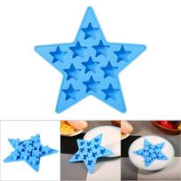 Silicone Ice Cube Tray Easy Release Freeze Mold Maker Durable Pentagram Ice Tray  Homemade Candy