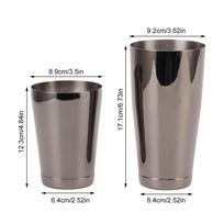 2 Section Cocktail Shaker 304 Stainless Steel Bar Wine Cup Shaker Durable Drink Shaker Mixer  Bar juoda